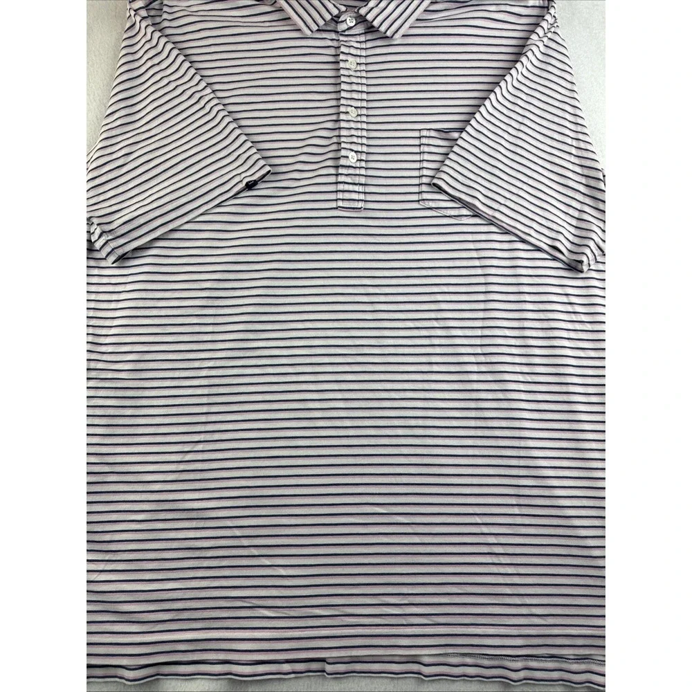 Polo Golf Ralph Lauren Stretch Lisle Short Sleeve Polo Striped Men's SIze XXL